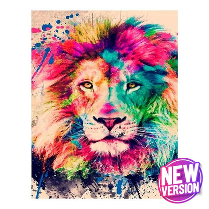 [DP NEW] LION PAINTING 40X50 CM