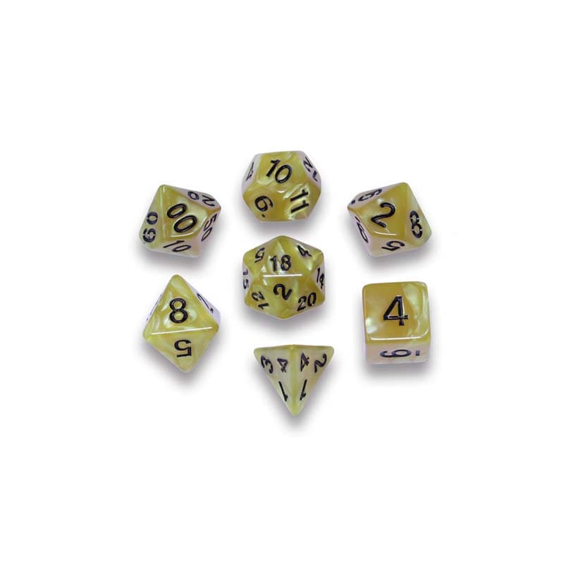 SET DE DADOS GOSU: 7-DICE GLOSSY YELLOW