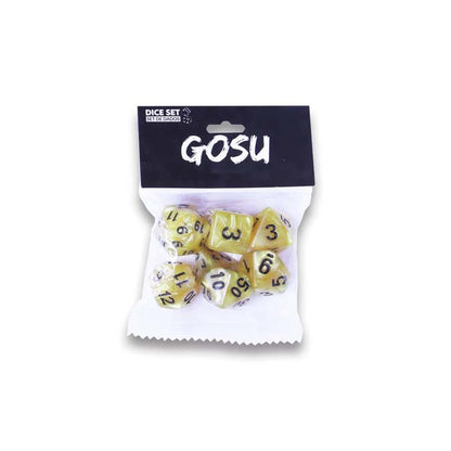 SET DE DADOS GOSU: 7-DICE GLOSSY YELLOW