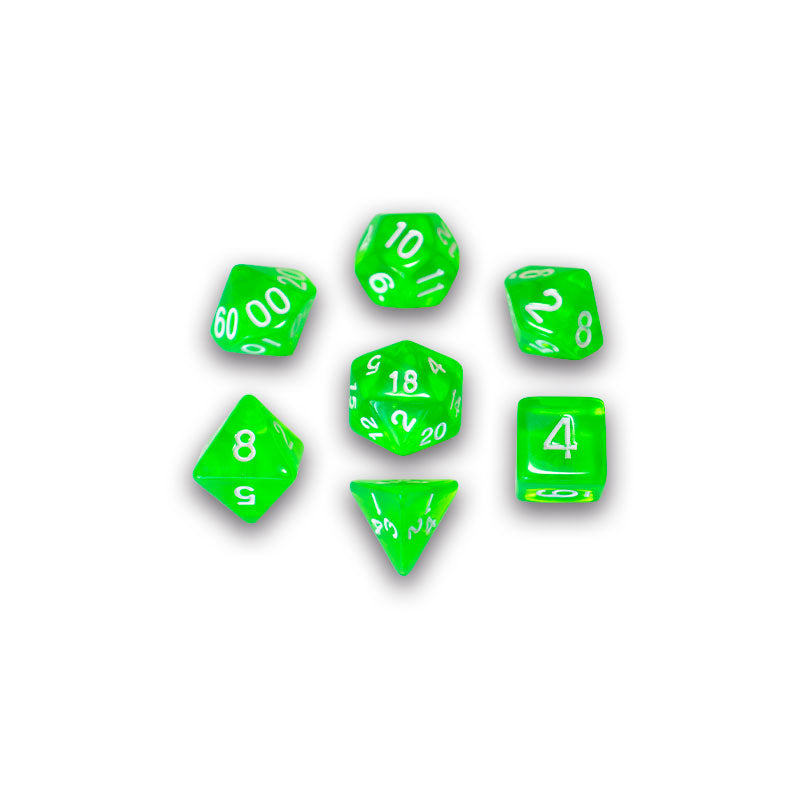 SET DE DADOS GOSU: 7-DICE TRANSLUCENT