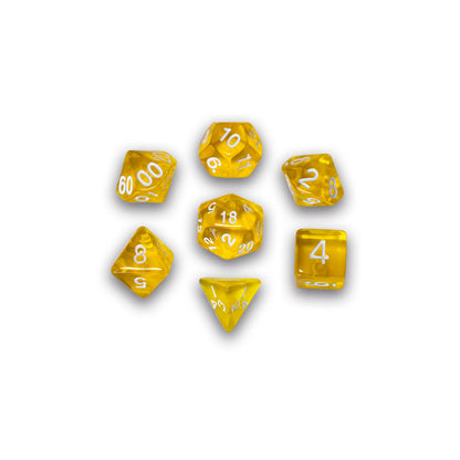 SET DE DADOS GOSU: 7-DICE TRANSLUCENT