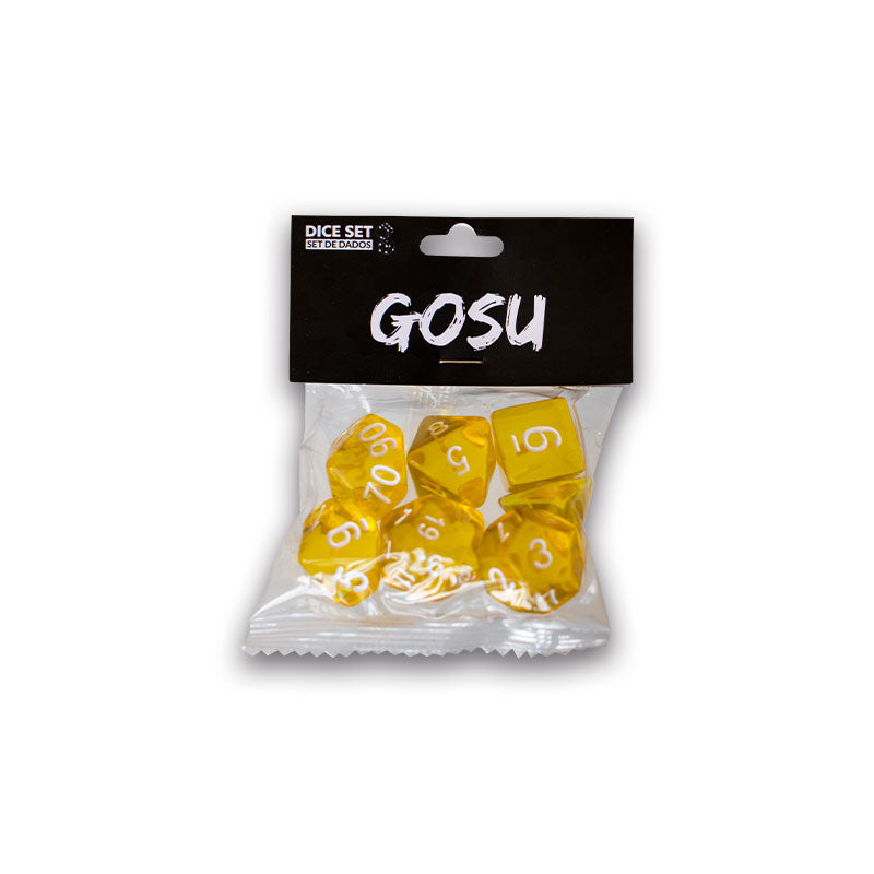 SET DE DADOS GOSU: 7-DICE TRANSLUCENT