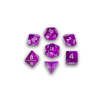 SET DE DADOS GOSU: 7-DICE TRANSLUCENT