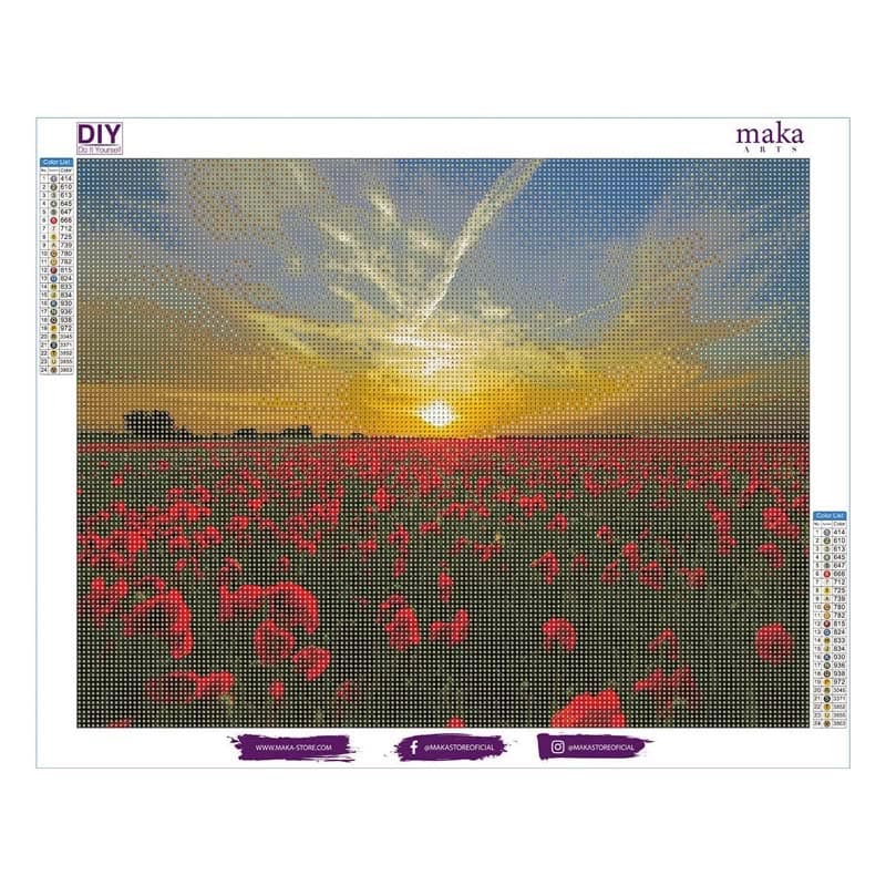 [DP] SUNSET IN THE FIELD 40X50 CM